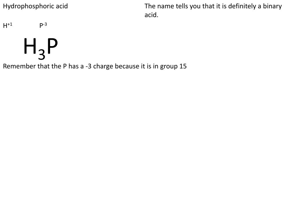 PPT Naming and Writing acids PowerPoint Presentation, free download