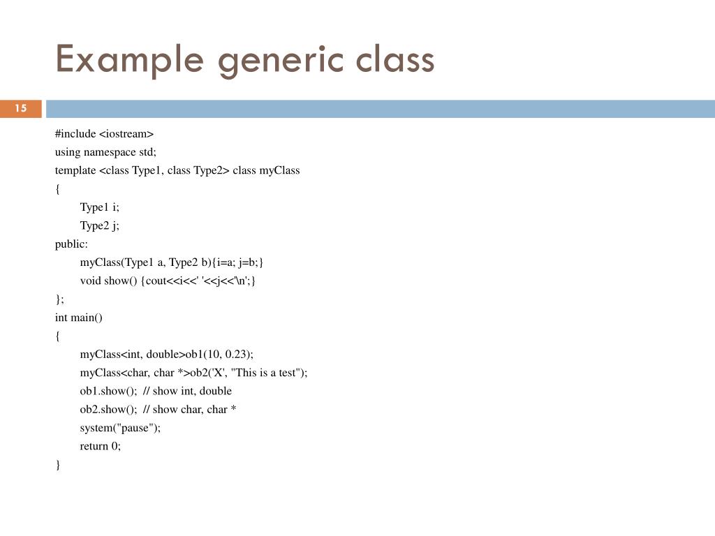 PPT Introducing Templates and Generics in C++ PowerPoint Presentation