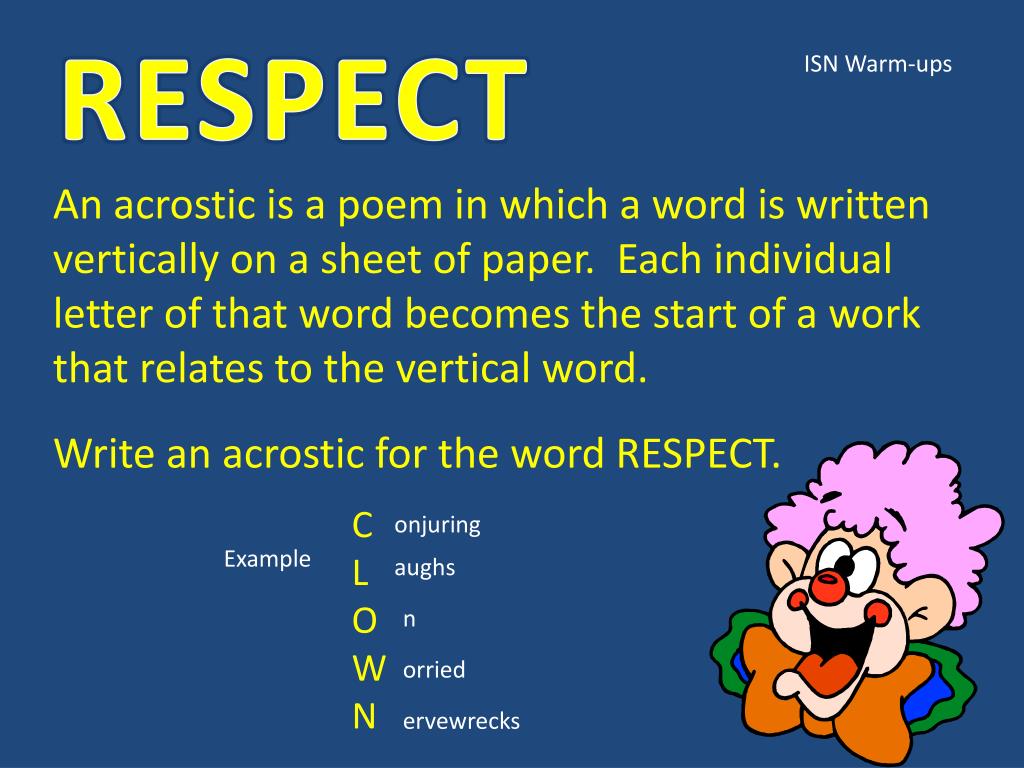 PPT RESPECT PowerPoint Presentation, free download ID2497789