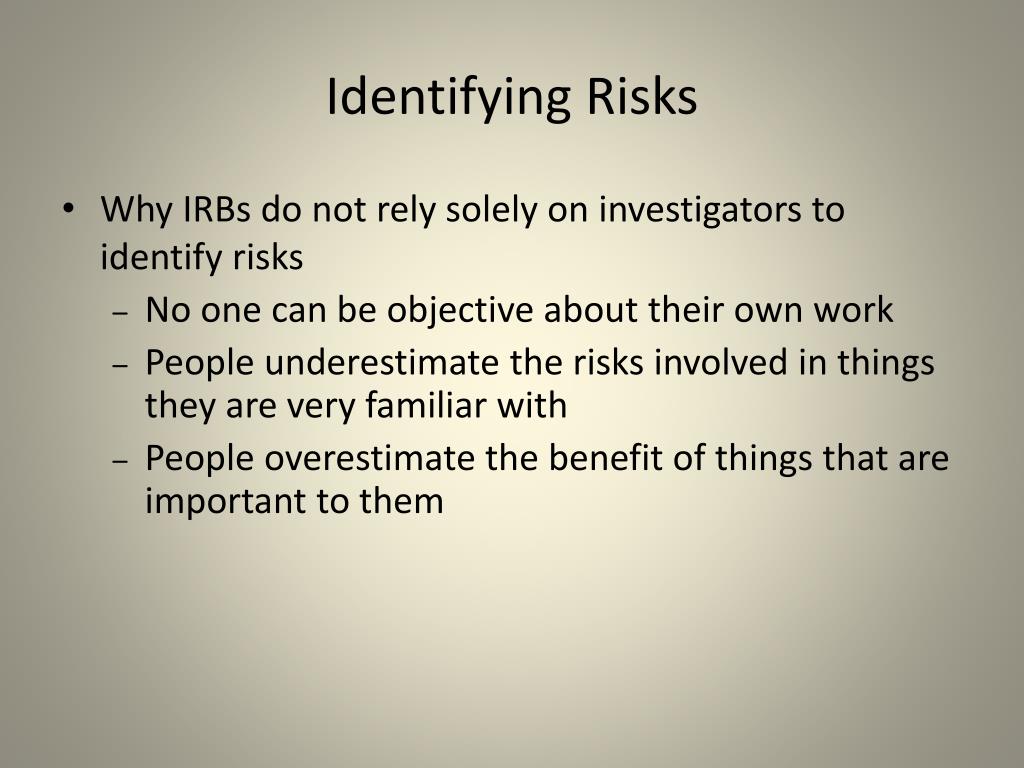 PPT Social and Behavioral Research and the IRB History and
