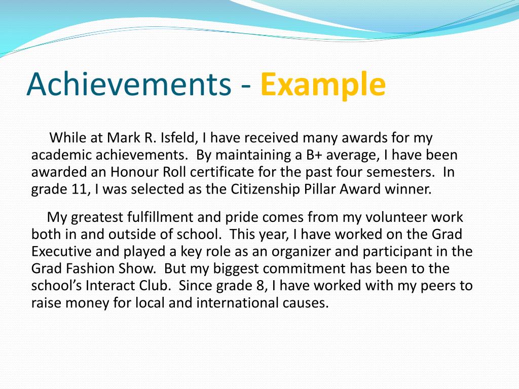 PPT Letter of Introduction & Personal Statement PowerPoint