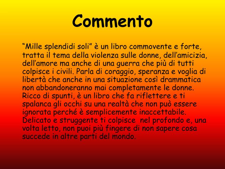 PPT MILLE SPLENDIDI SOLI PowerPoint Presentation ID2502786