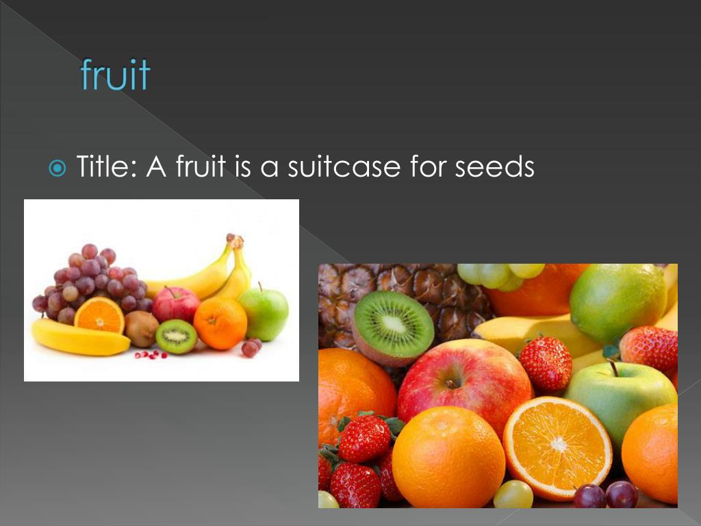 PPT A Fruit is a Suitcase for Seeds PowerPoint Presentation, free