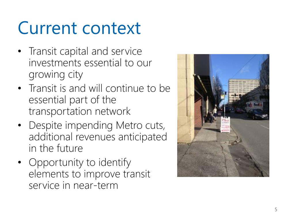PPT Madison Corridor Bus Rapid Transit Project Definition Study