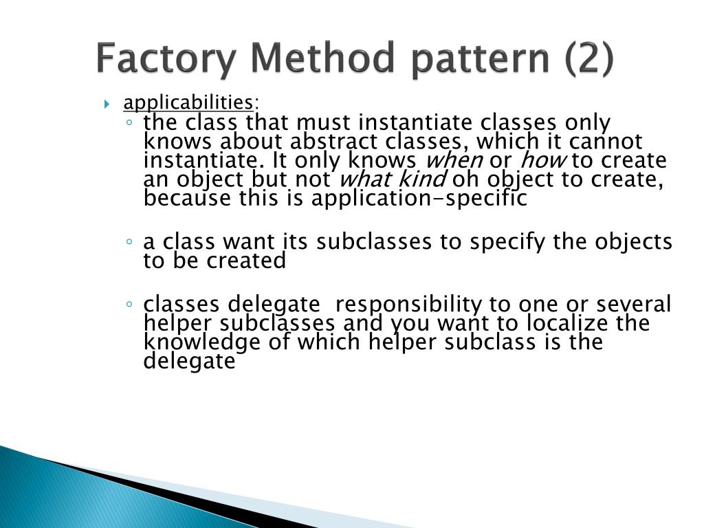 PPT Factory Method Pattern PowerPoint Presentation, free download