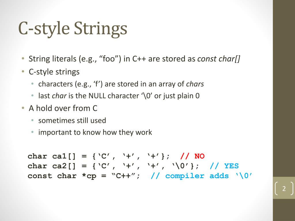 PPT CStrings PowerPoint Presentation, free download ID2513680