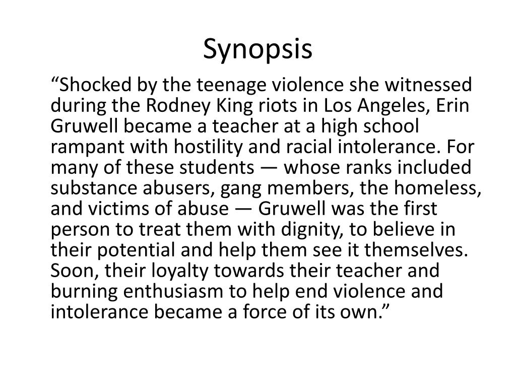 PPT Freedom Writers PowerPoint Presentation, free download ID2513694