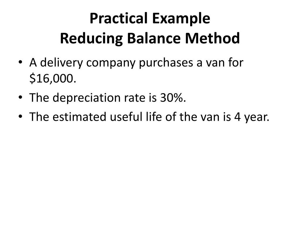 Reducing Balance Method Computer Device