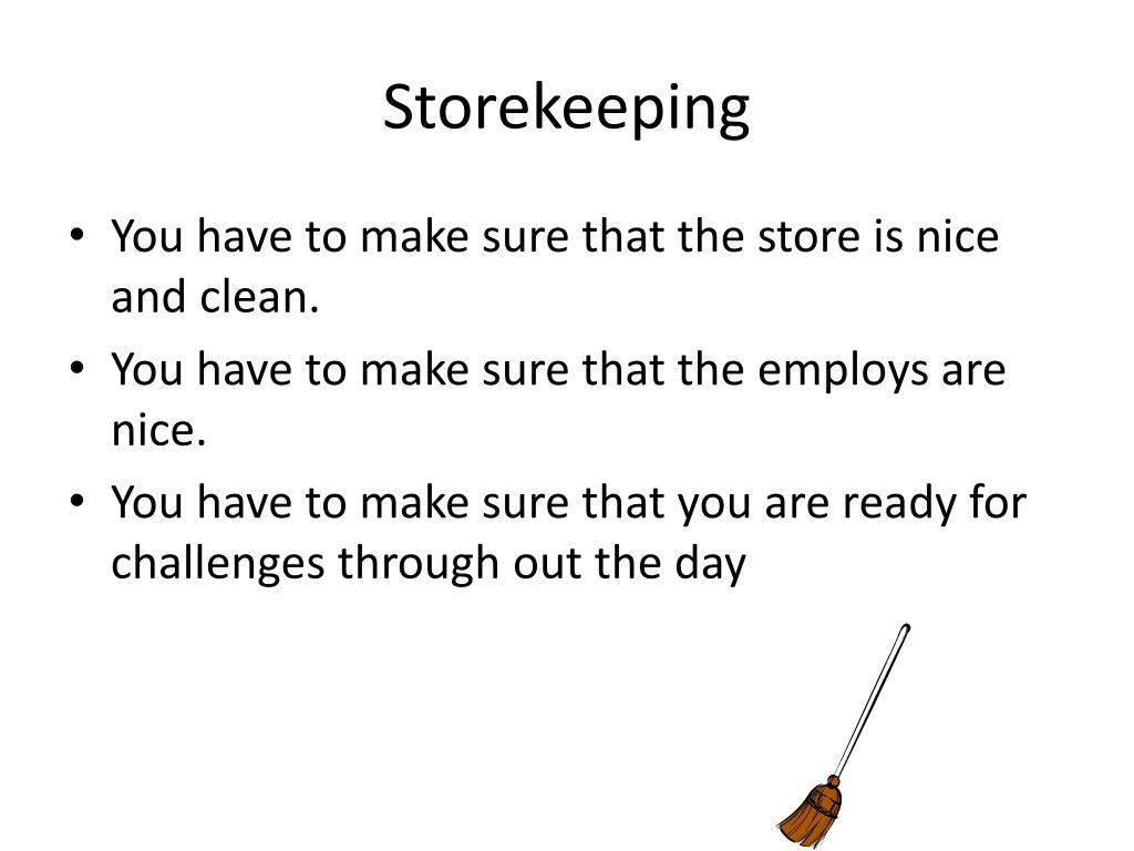 PPT Storekeeper PowerPoint Presentation, free download ID2516099