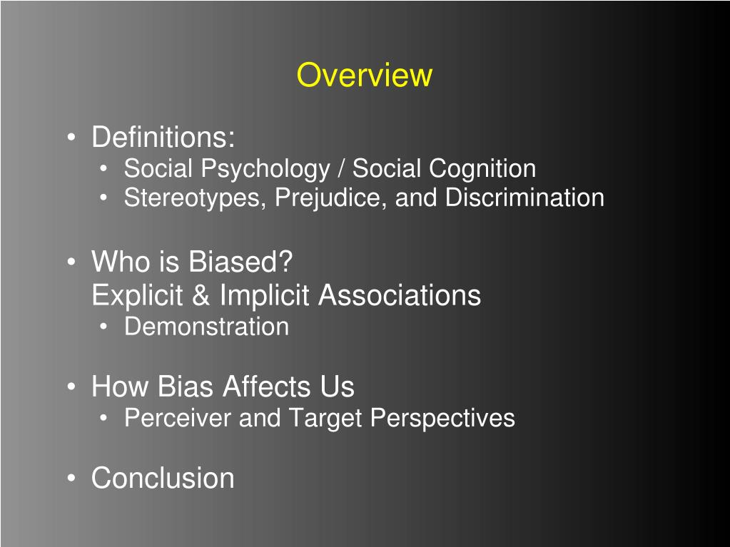 PPT Stereotypes, Prejudice and Discrimination A Social Psychological Perspective PowerPoint