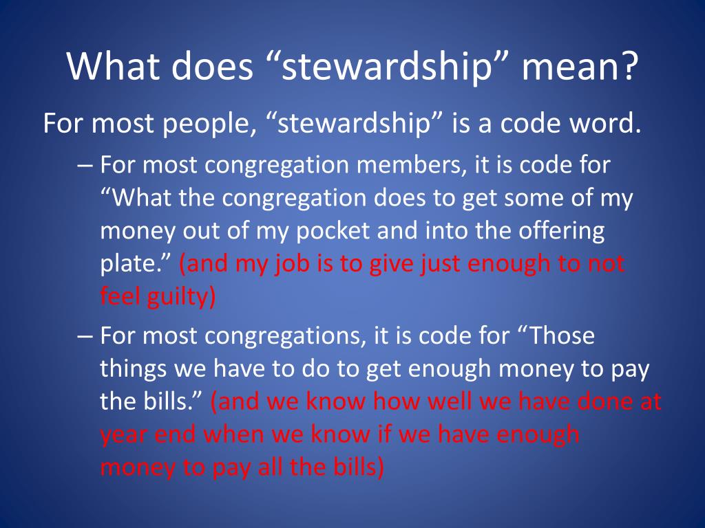PPT A Biblical Look at Stewardship PowerPoint