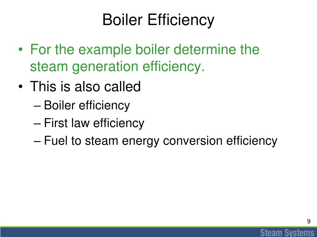 PPT Steam Generation Efficiency PowerPoint Presentation, free