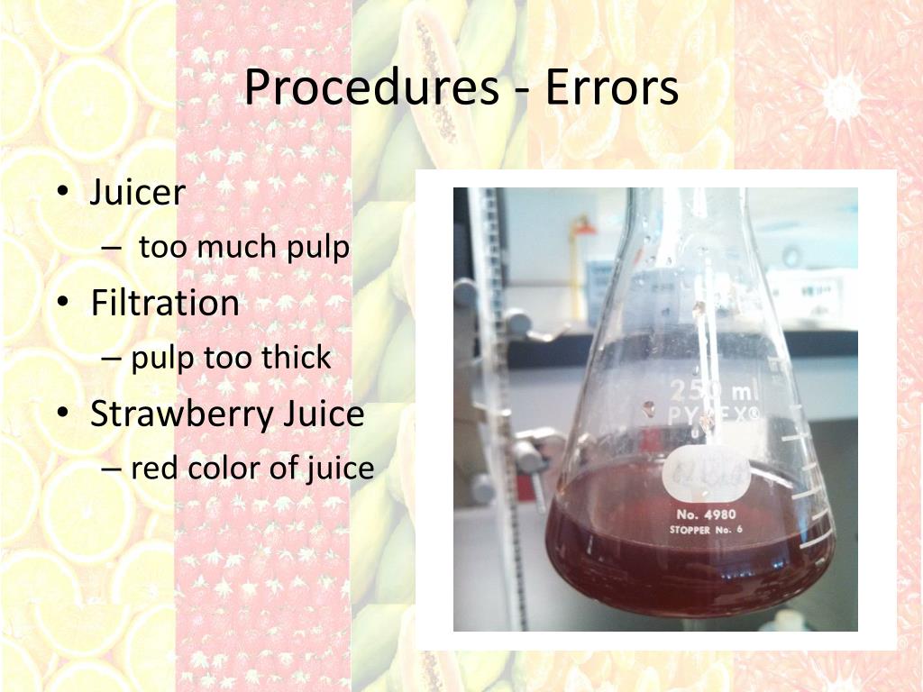 PPT Real World Project Determination of Vitamin C in Fruit Juices