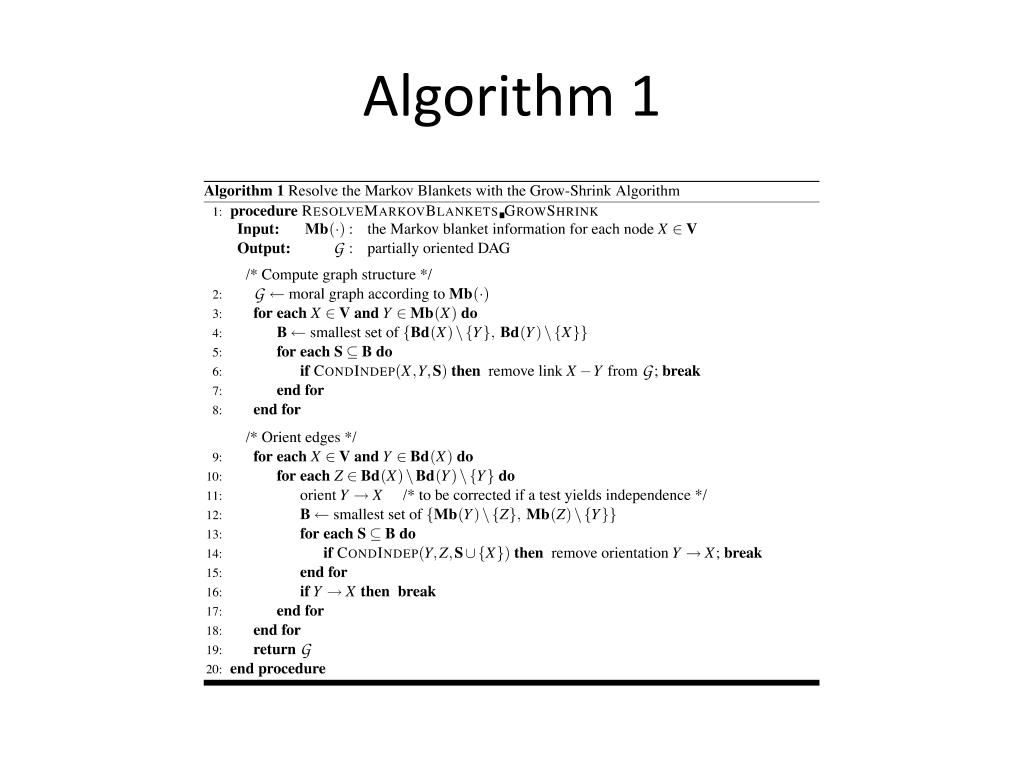PPT Using Markov Blankets for Causal Structure Learning PowerPoint