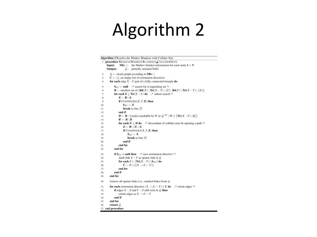 PPT Using Markov Blankets for Causal Structure Learning PowerPoint