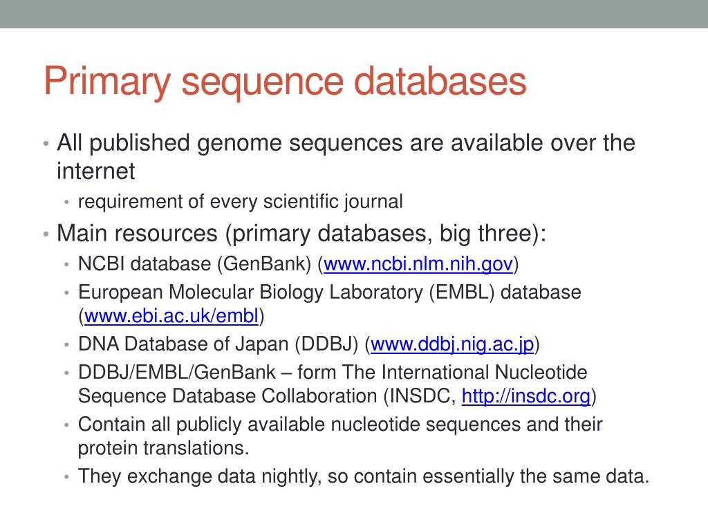 PPT Sequence databases PowerPoint Presentation, free download ID