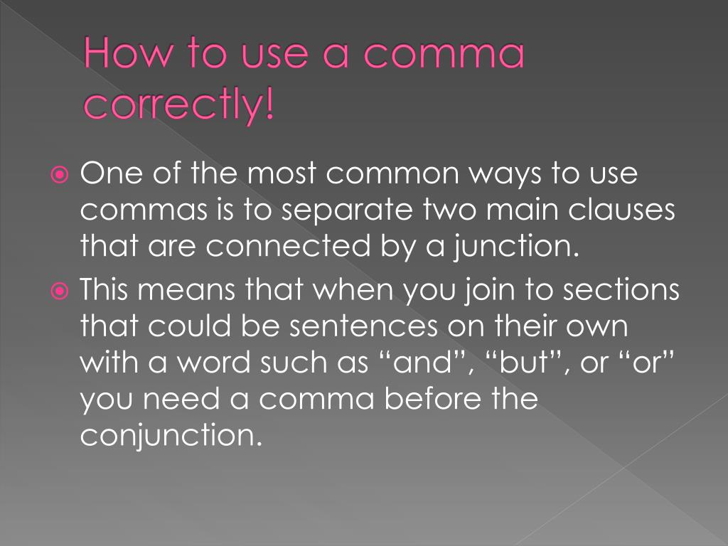 PPT Comma Splices PowerPoint Presentation, free download ID2523605