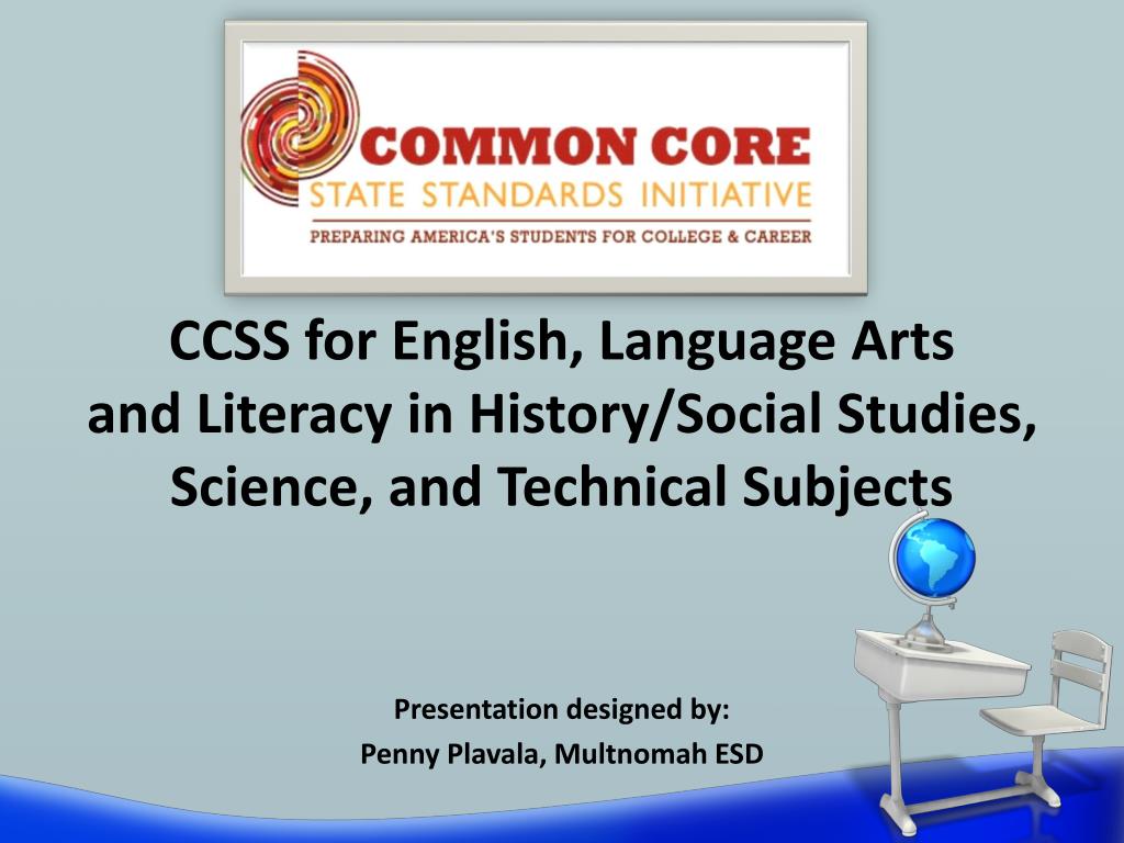 PPT - CCSS for English, Language Arts PowerPoint Presentation, free