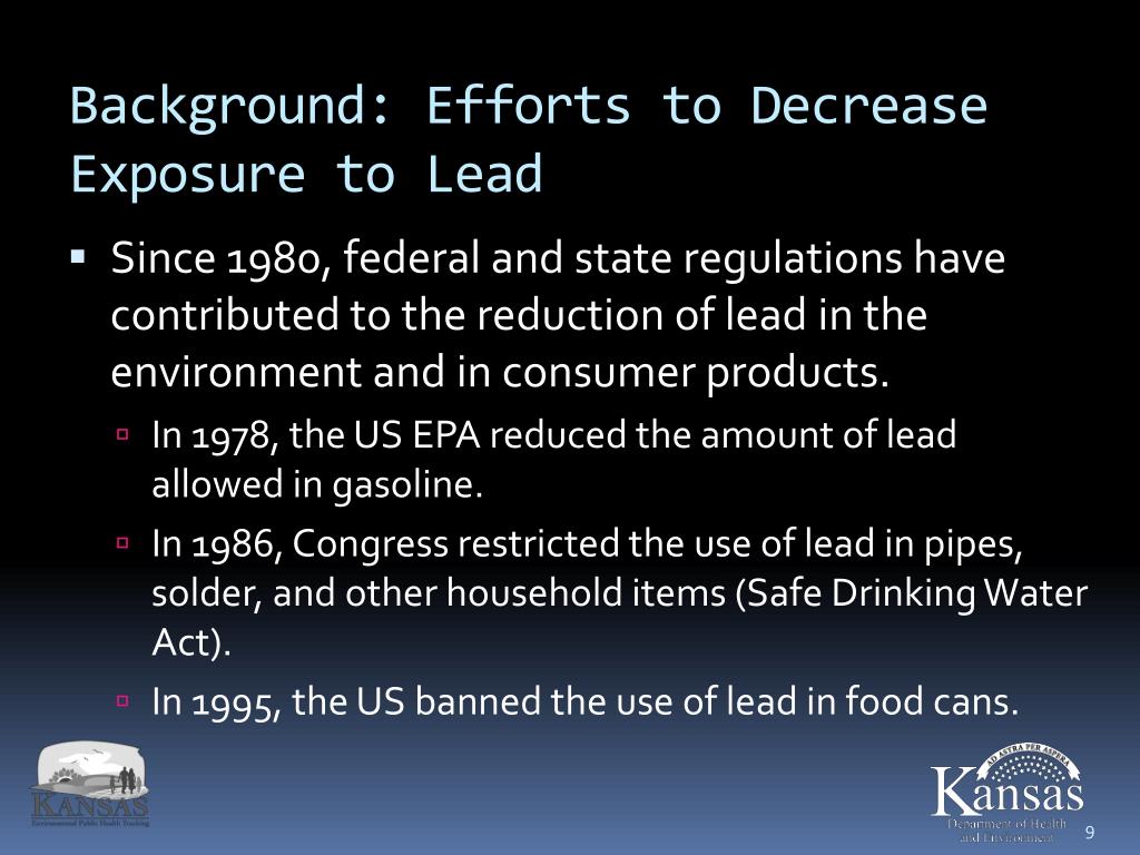 PPT Blood Lead Levels in Kansas Children PowerPoint Presentation
