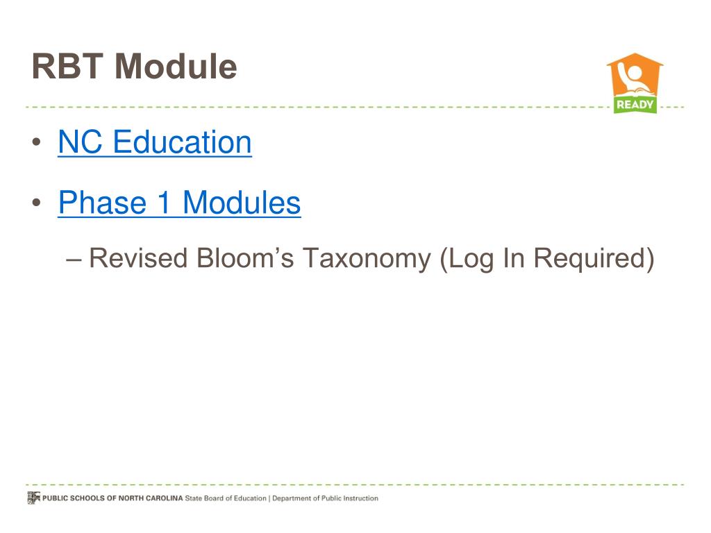 PPT Understanding the Revised Bloom’s Taxonomy and the NC Visual Arts