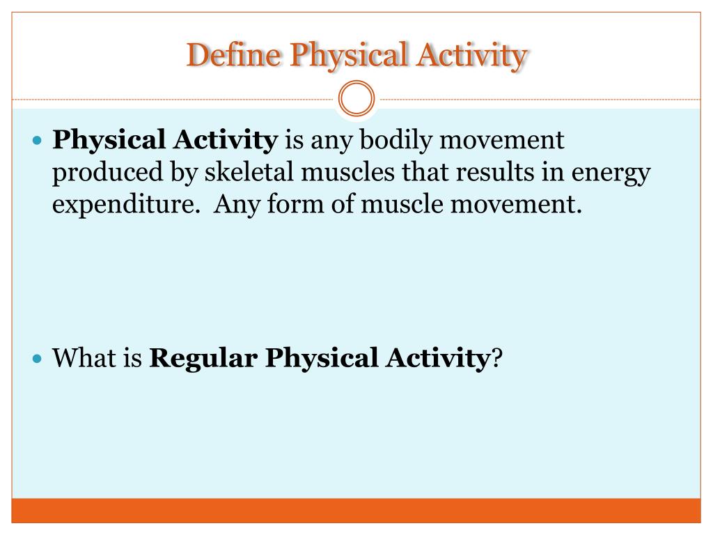 PPT Physical Activity and Fitness PowerPoint Presentation, free