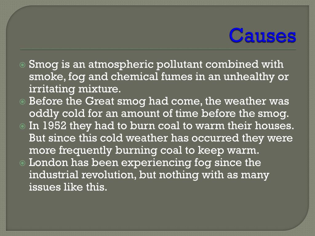 PPT Great Smog of London 1952 PowerPoint Presentation, free download