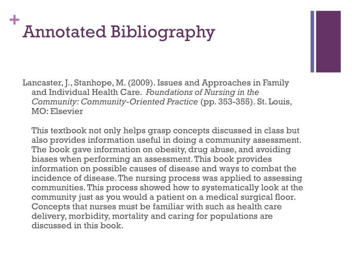 PPT Annotated Bibliography PowerPoint Presentation ID2535392