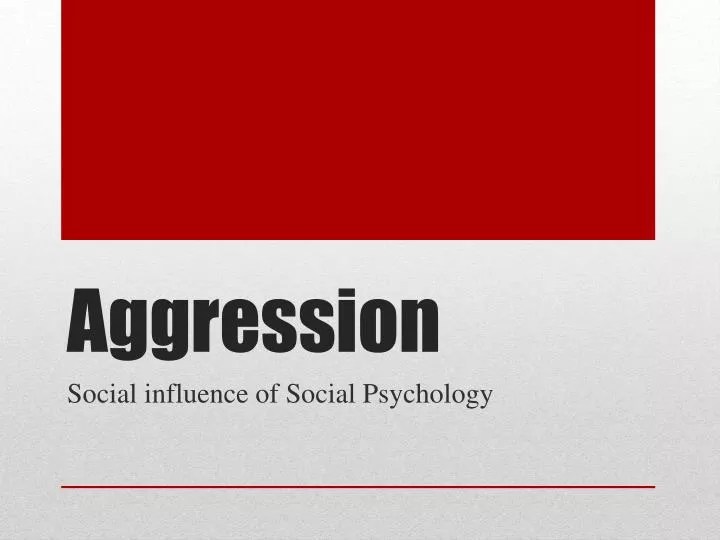 PPT Aggression PowerPoint Presentation, free download ID2537380