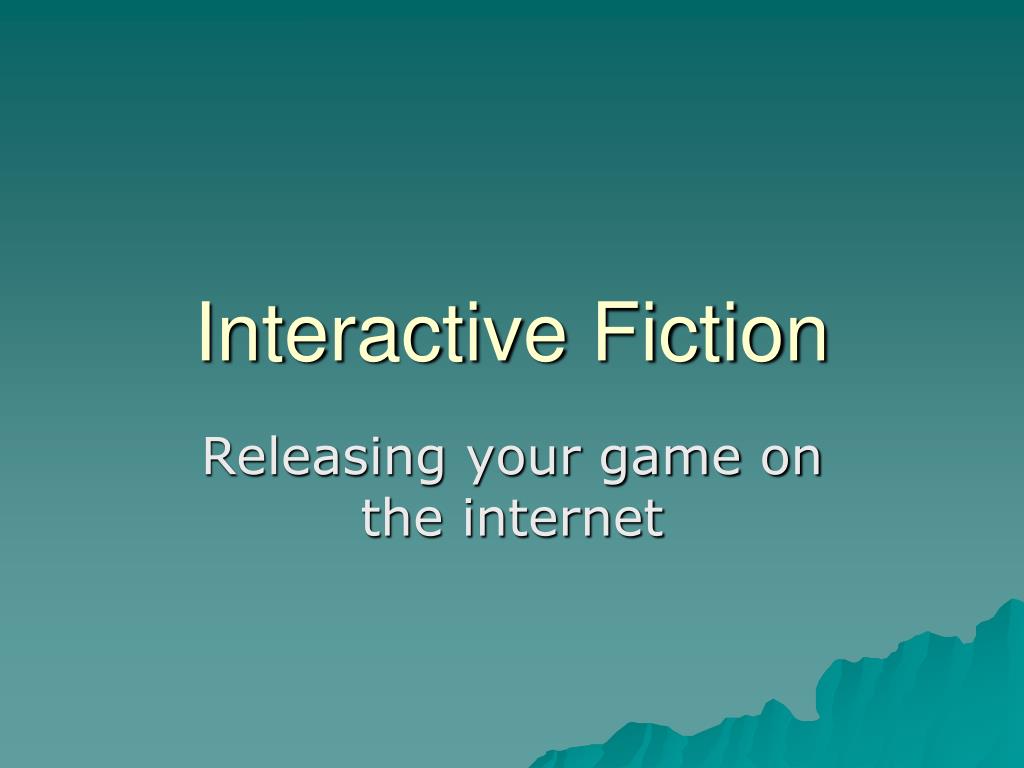 PPT Interactive Fiction PowerPoint Presentation, free download ID