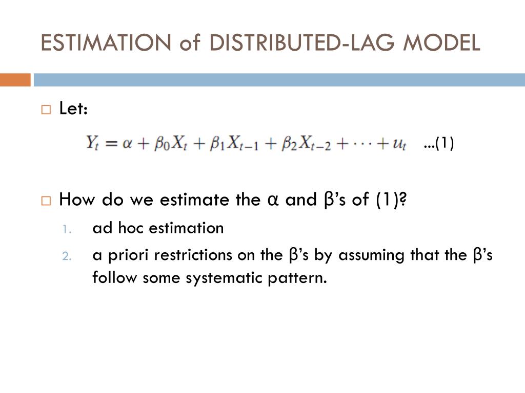 PPT DISTRIBUTEDLAG MODELS PowerPoint Presentation, free download