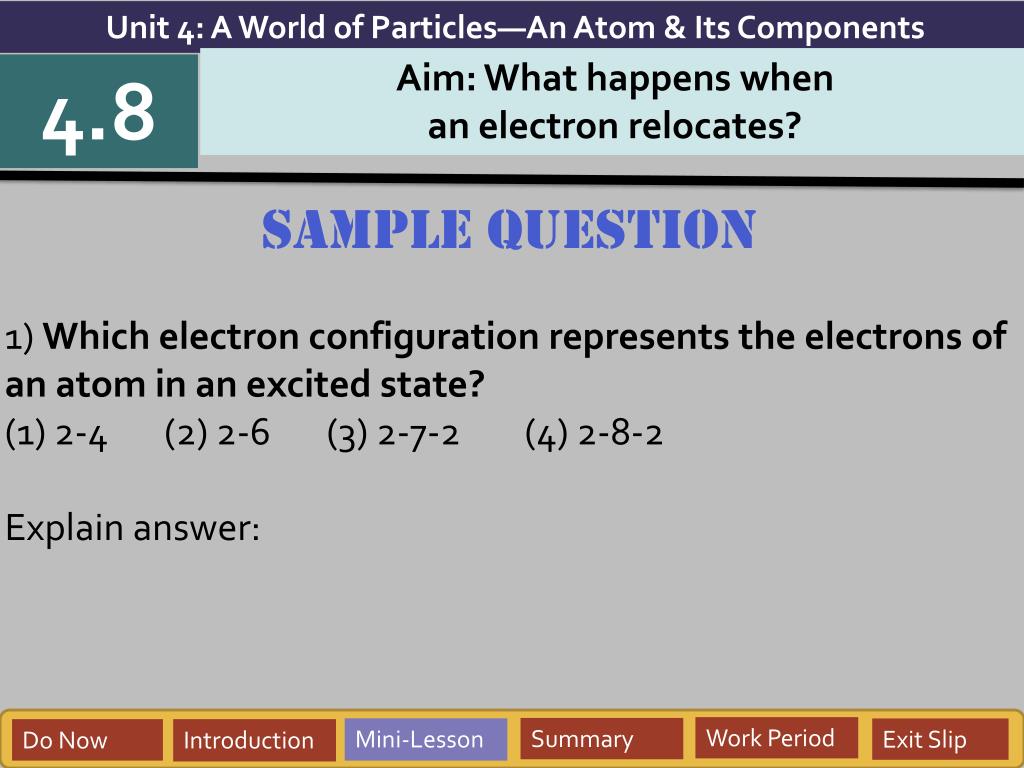 Ppt - Objective: I Will Be Able To Distinguish Between An Electron's Ground State And Excited State. Powerpoint Presentation - Id:2556471