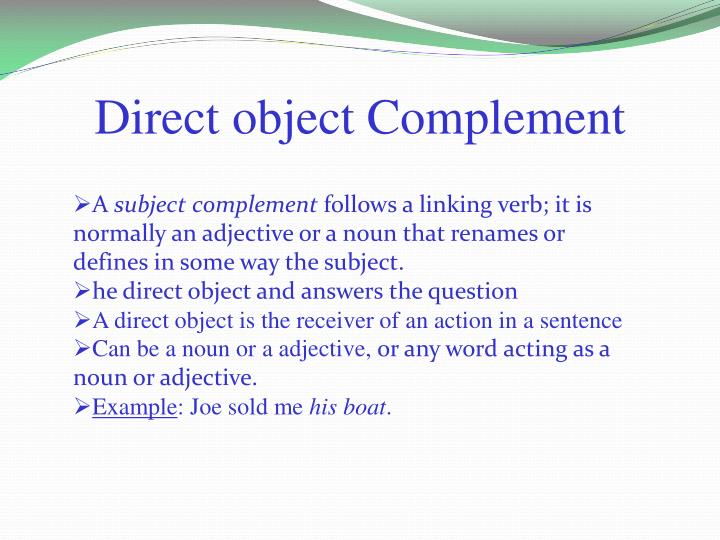 PPT Complements PowerPoint Presentation ID2557231