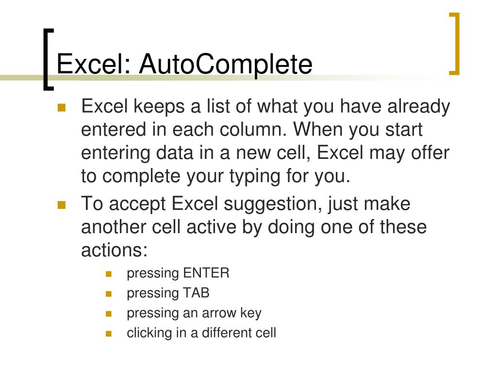 PPT Excel Relative and Absolute Cell References, Fill and