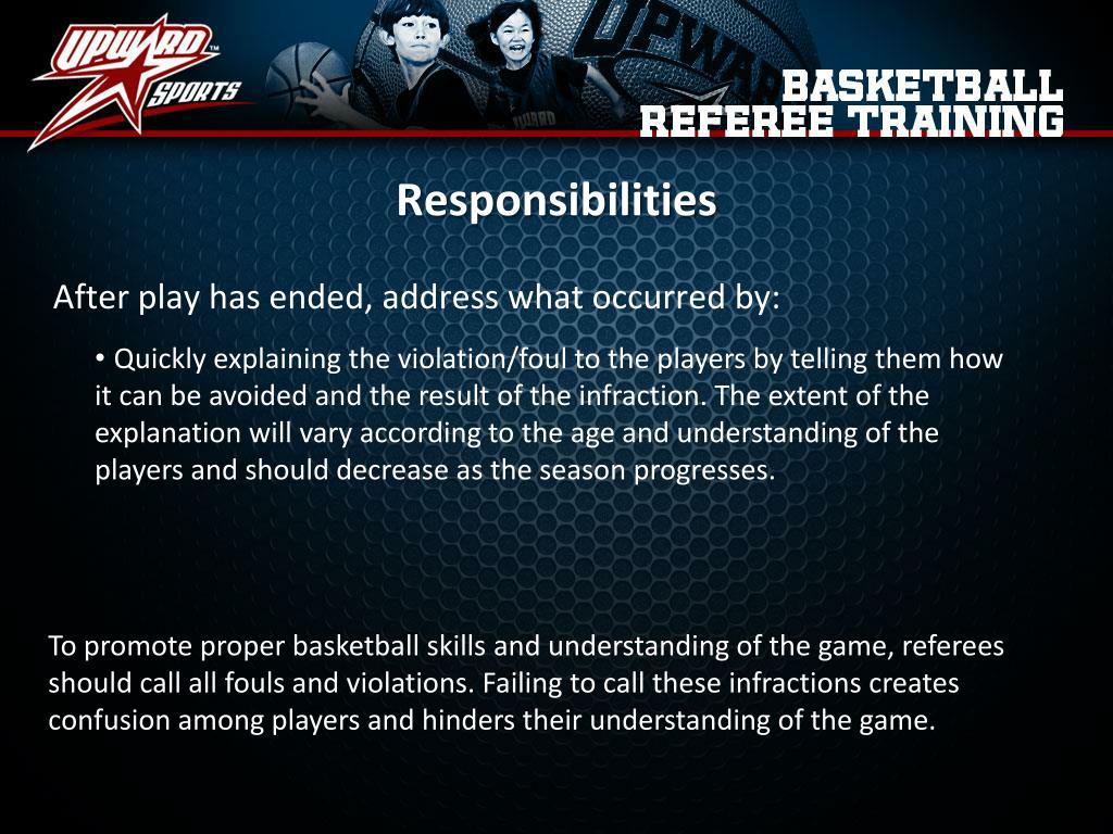 PPT Upward Basketball Referee Training PowerPoint Presentation, free