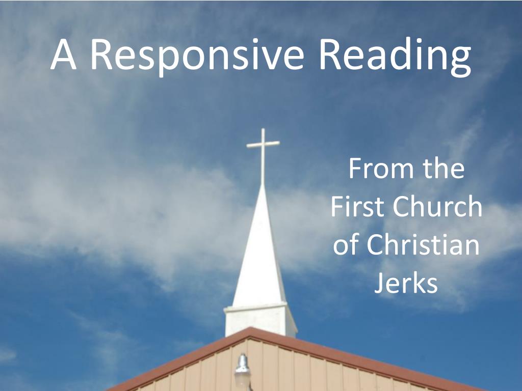 PPT A Responsive Reading PowerPoint Presentation, free download ID(07)