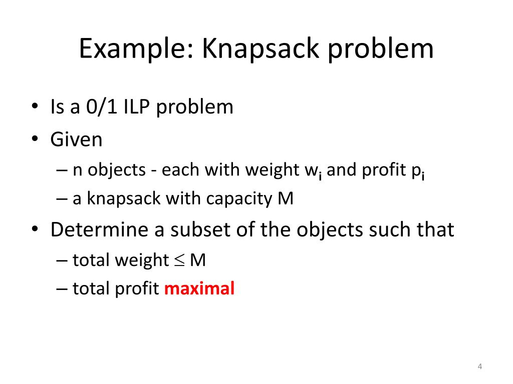 What Is Knapsack Problem With Example at Carol Mcilwain blog