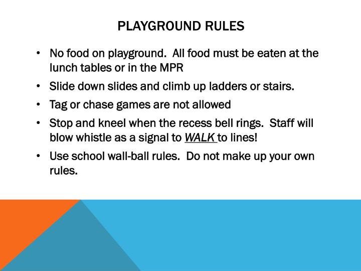 PPT Avaxat Elementary School School and Playground Rules 20132014