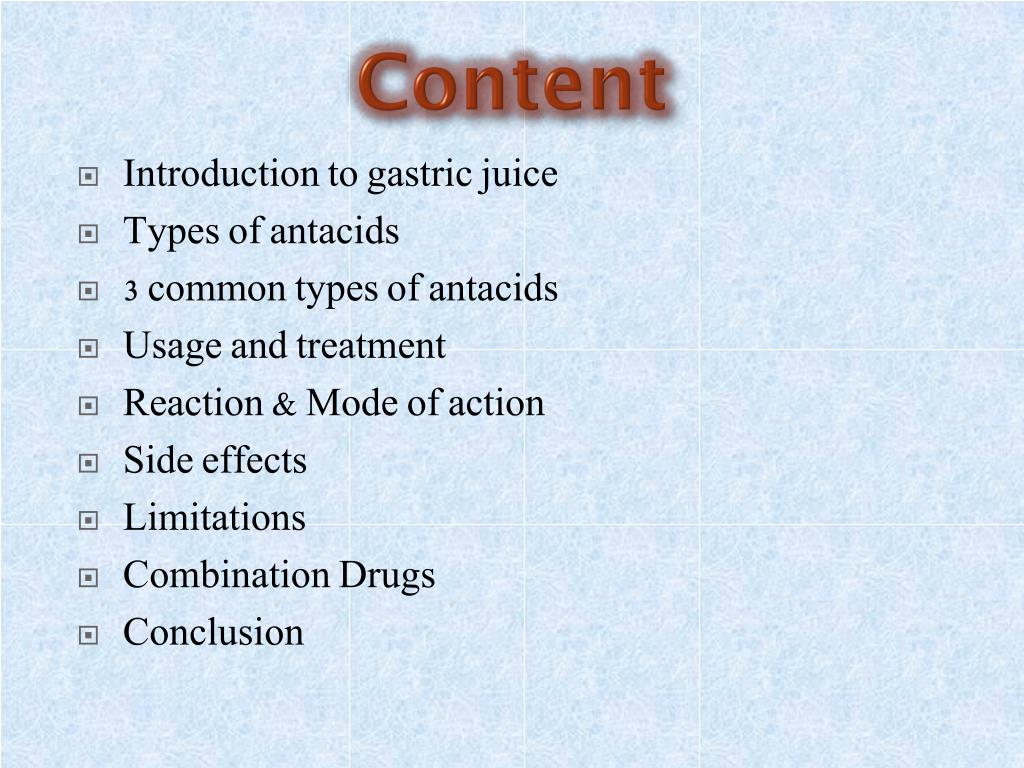 PPT Chemistry of antacids PowerPoint Presentation, free download ID