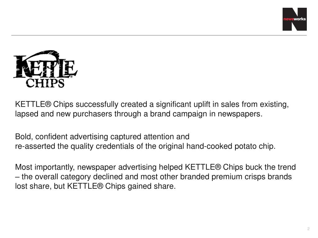PPT KETTLE ® Chips Effectiveness PowerPoint Presentation, free