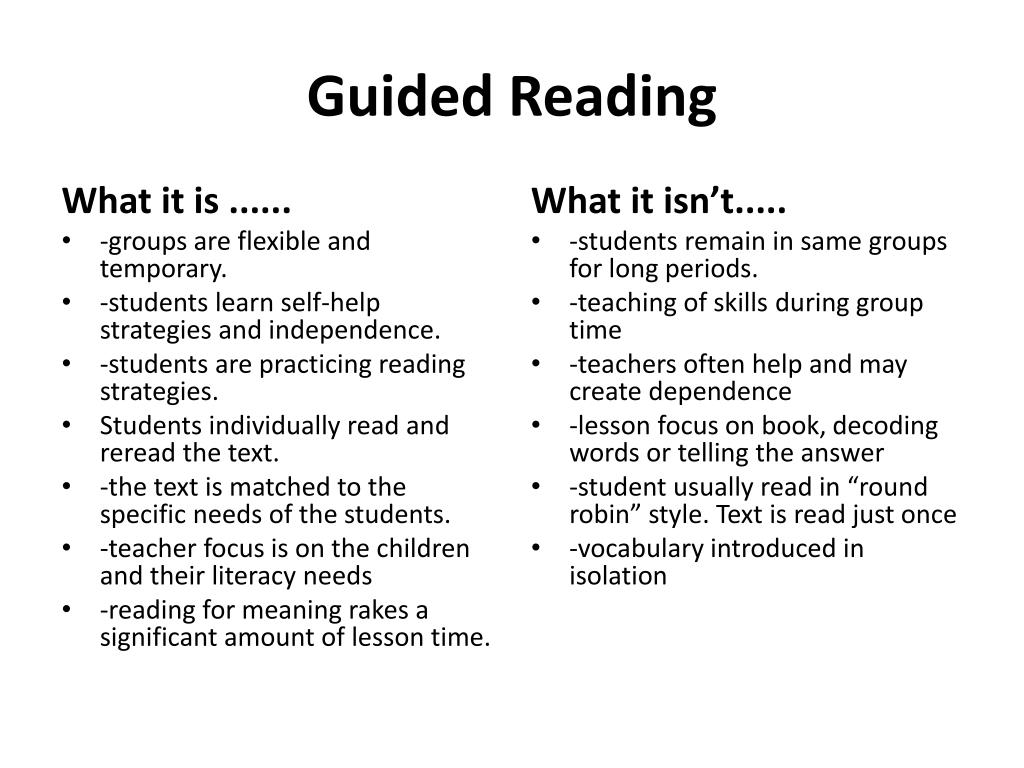 PPT Guided Reading PowerPoint Presentation, free download ID2568138