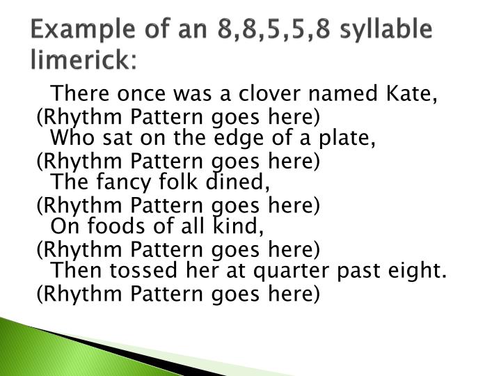 PPT Limericks with Rhythm PowerPoint Presentation ID