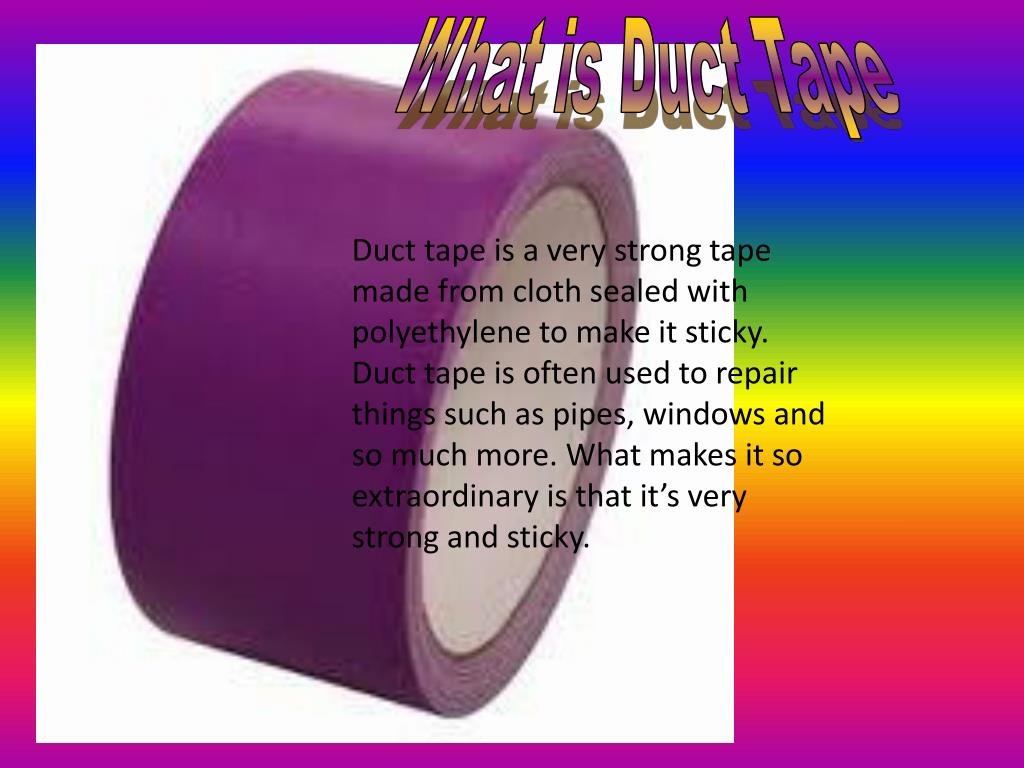 PPT Duct Tape PowerPoint Presentation, free download ID2569013