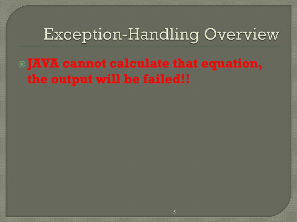 PPT JAVA Chapter 6 Exception & Multithreading PowerPoint