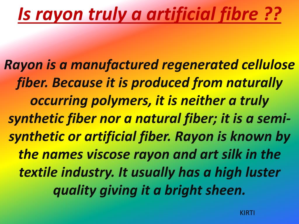 PPT Rayon fabric PowerPoint Presentation, free download ID2569339