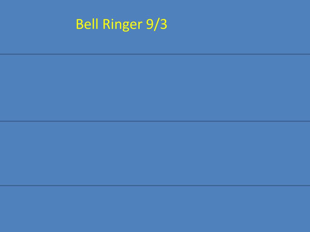 PPT Bell Ringers PowerPoint Presentation, free download ID2569724