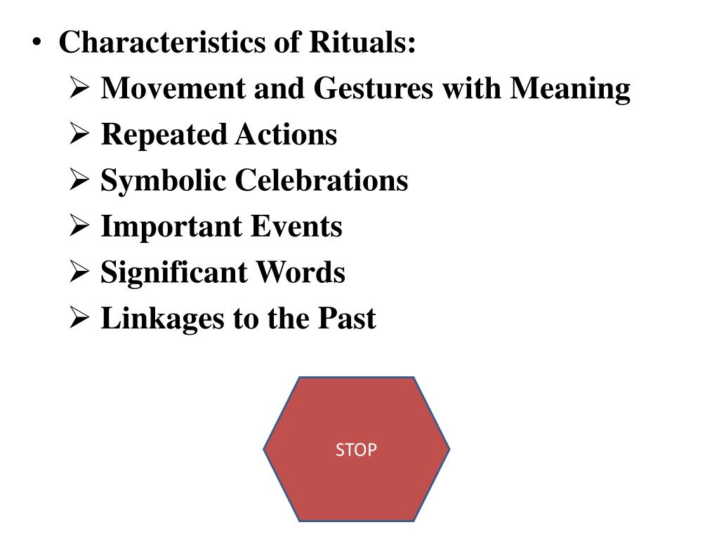PPT Chapter 3 Rituals PowerPoint Presentation, free download ID