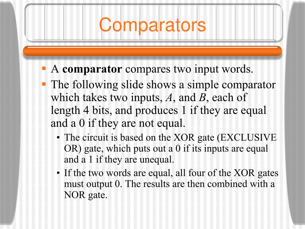 PPT Comparators PowerPoint Presentation, free download ID2569829