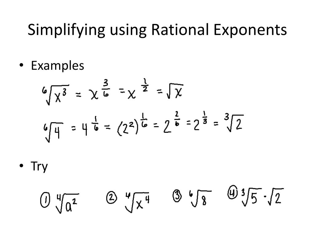 PPT - Rational Numbers as Exponents PowerPoint Presentation, free