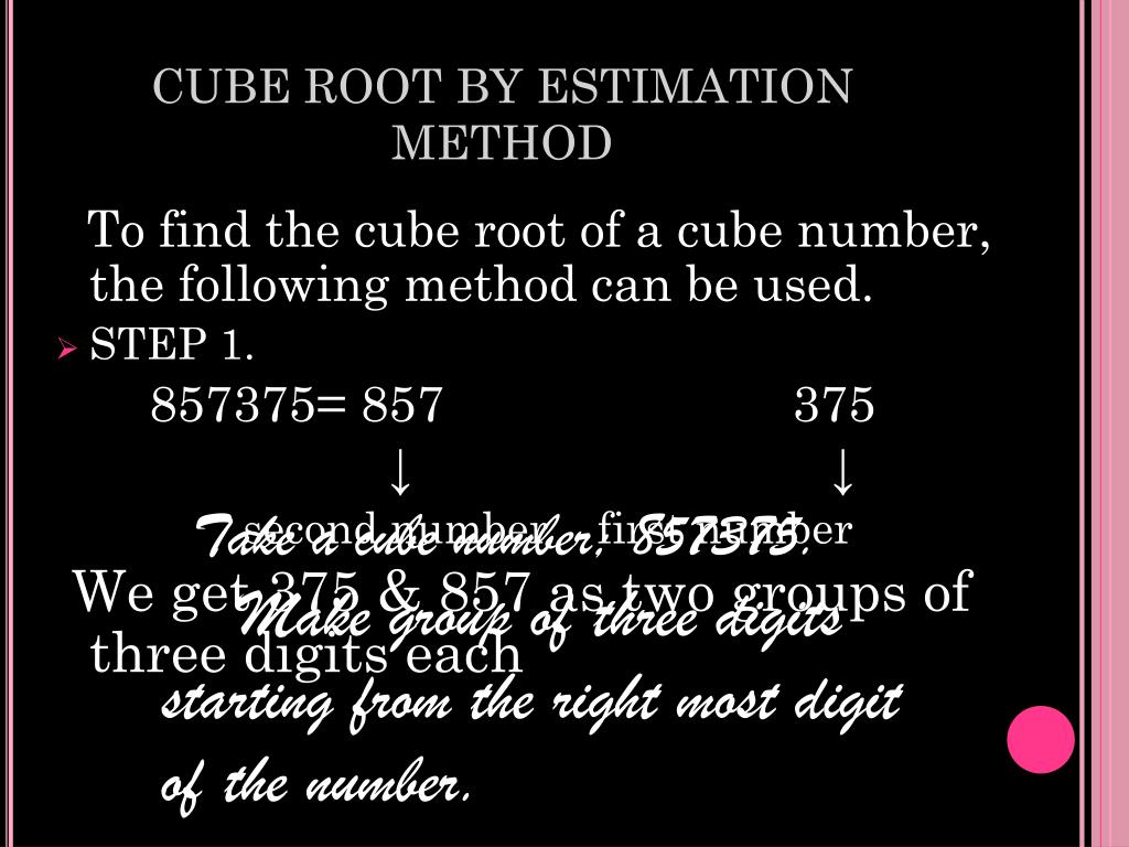 PPT Cubes and Cube roots PowerPoint Presentation, free download ID