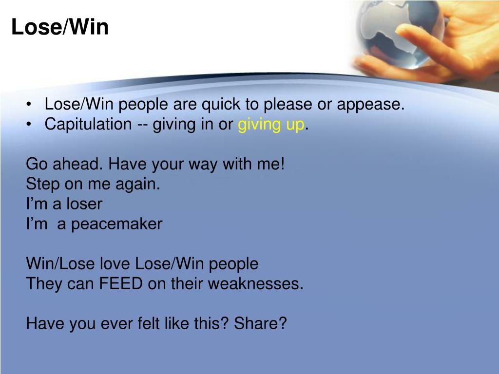 PPT Habit 4 Think Win/Win PowerPoint Presentation, free download